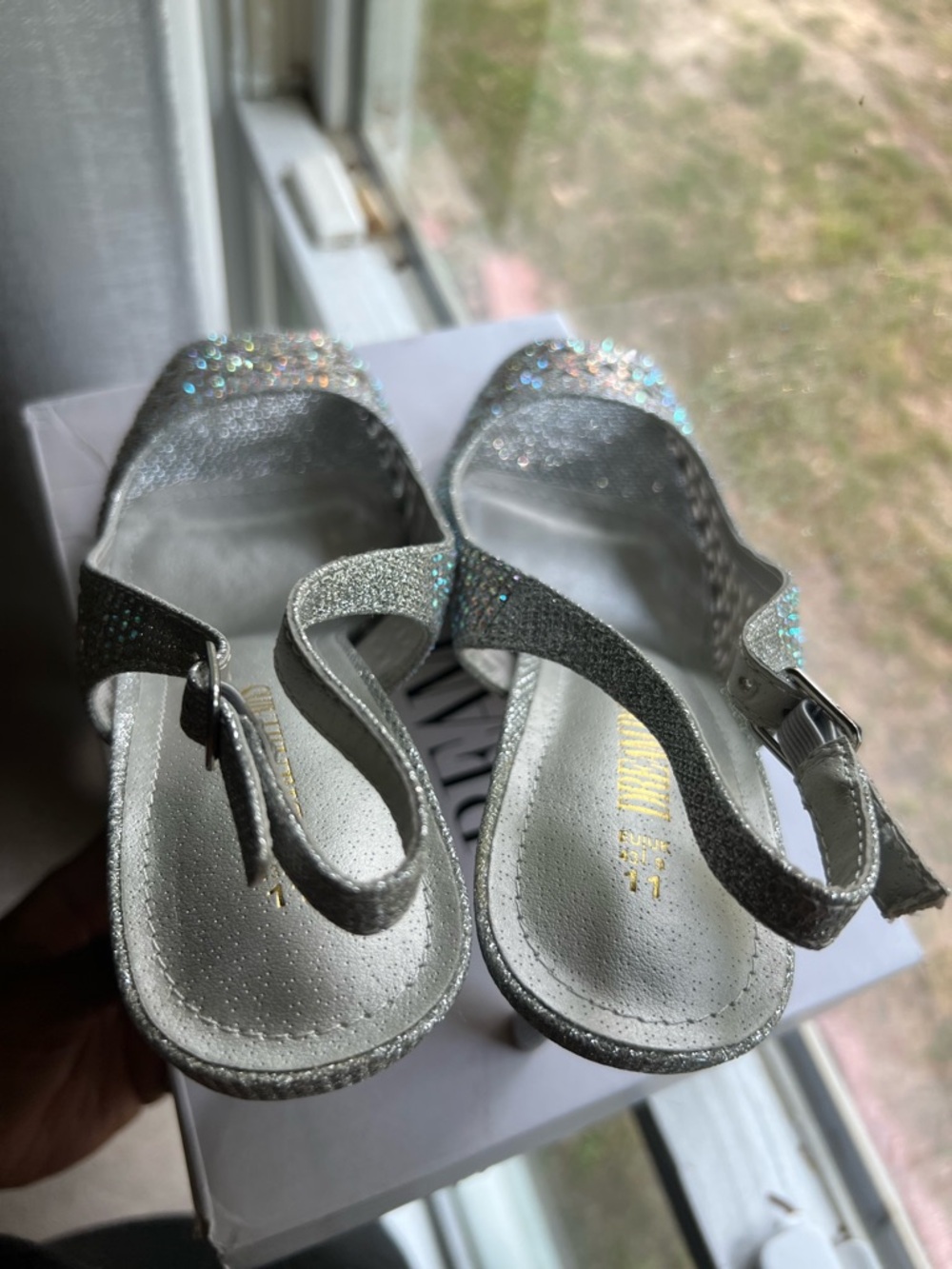 NWOT DREAM PAIRS Women's Heels Platform Dress Rhinestones Peep Toe Pumps size 11 - Picture 11 of 12